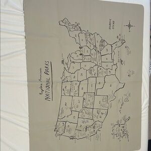 Gathre mat  National Parks Map